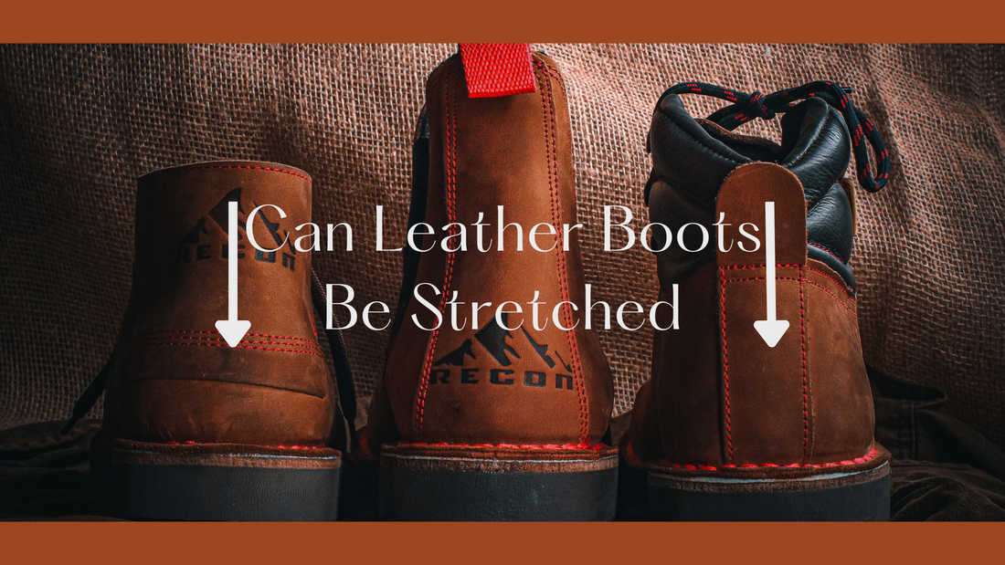 How to stretch on sale leather boots width