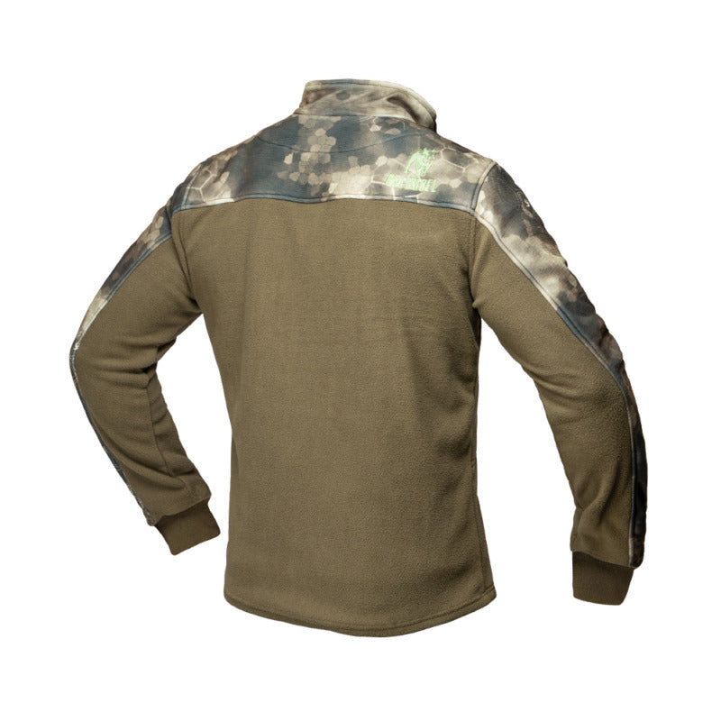 photo-Shell fleece tech top, back view