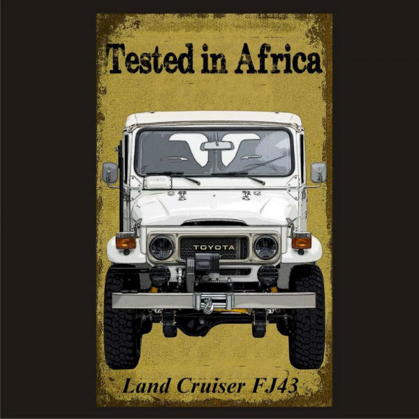 Steel Sign-Land Cruiser fj43