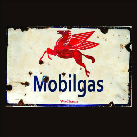 Steel Sign-Mobilgas