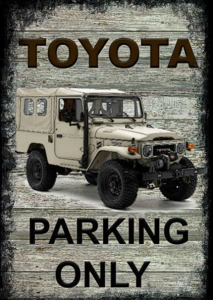 Steel Sign-Toyota Parking