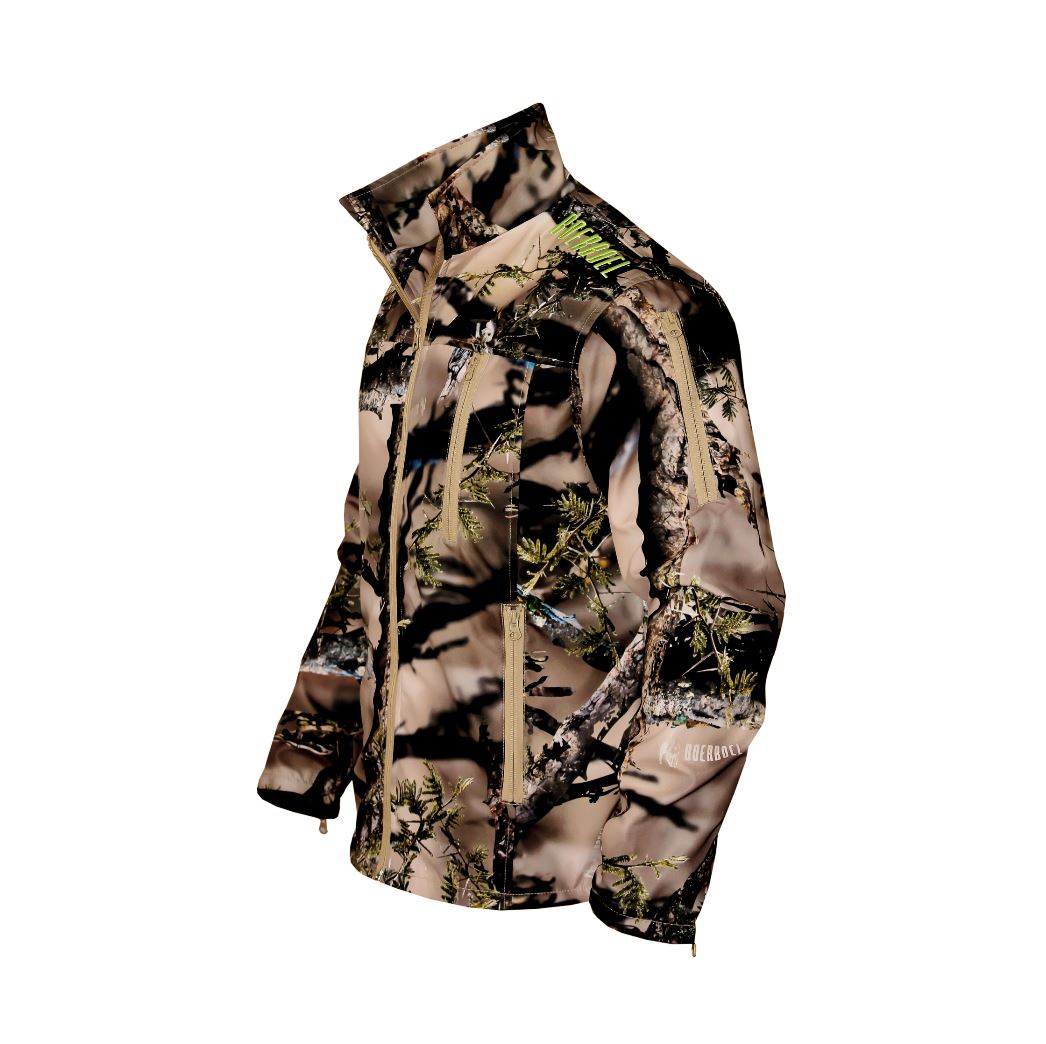 photo-Bush camo combat jacket, side view